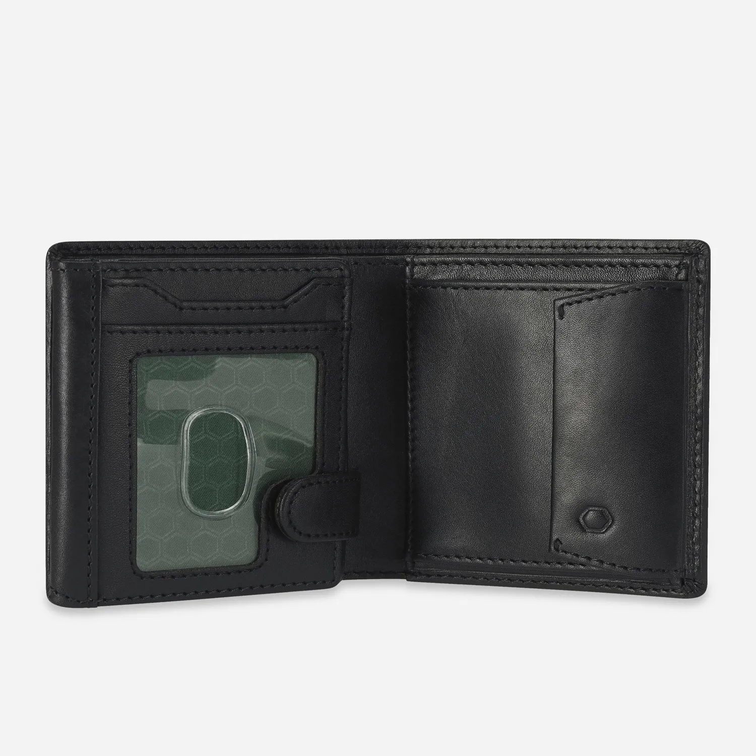 Jekyll Hide Oxford portafoglio uomo nero pelle con ID