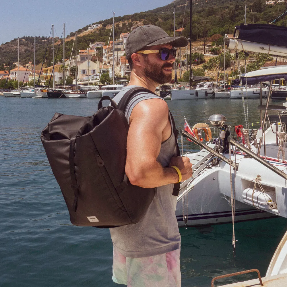 Cabin Max Lyon Iseo Rolltop zaino 40x30x20 nero 24L idrorepellente