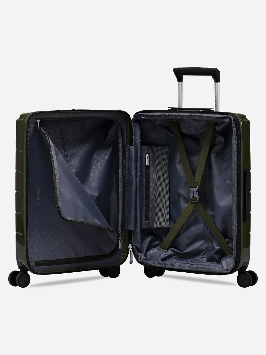 Eminent Voyager Cabina Espandibile bagaglio a mano verde scuro rigido