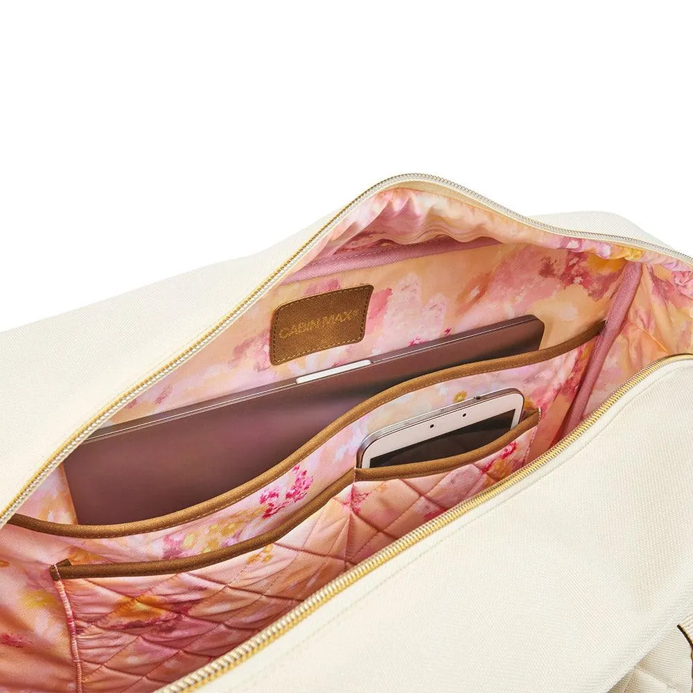 Cabin Max Lyon Vela borsone 45x36x20 crema-oro 30L laptop