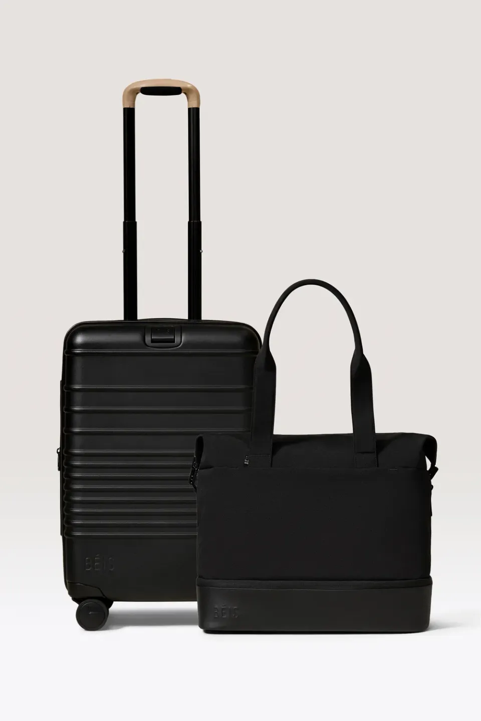 Beis The Starter Set weekender trolley nero