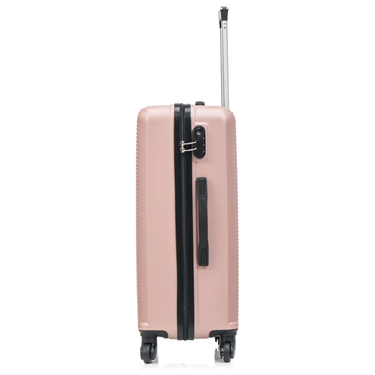 CELIMS XL 75 cm valigia da stiva oro rosa rigida ABS