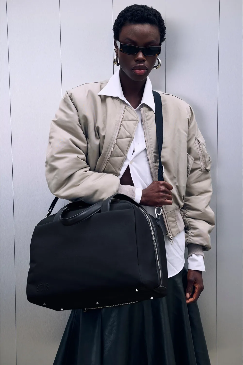 Beis The Duffle borsone viaggio nero porta PC