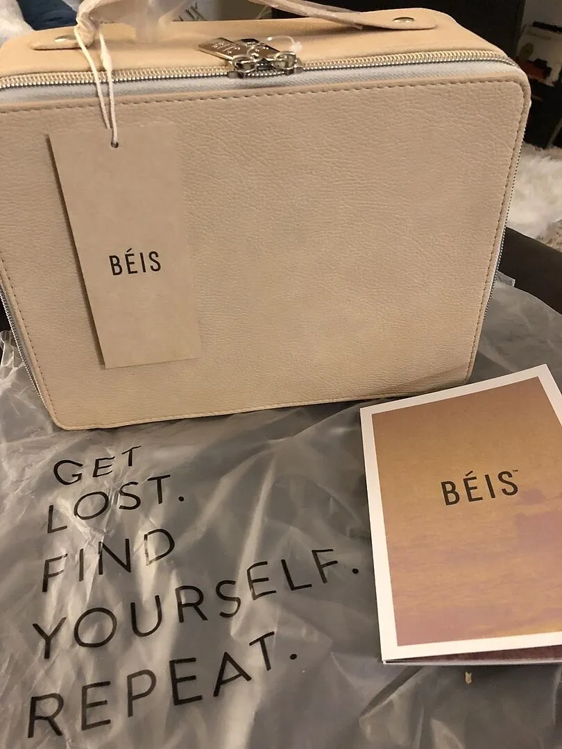 Beis The Cosmetic Case beauty case citron impermeabile