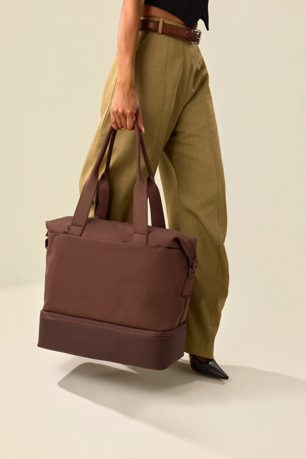 Beis Carry-On Starter Set trolley mini marrone