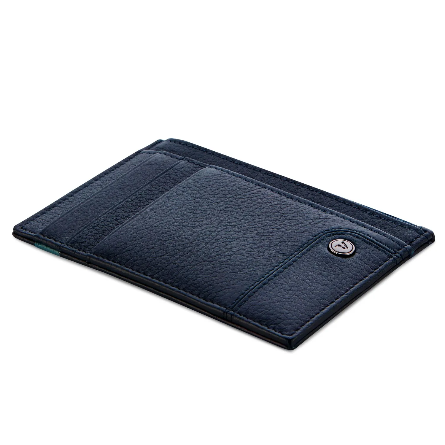 Roncato Alaska porta carte pelle blu navy 8,5 cm
