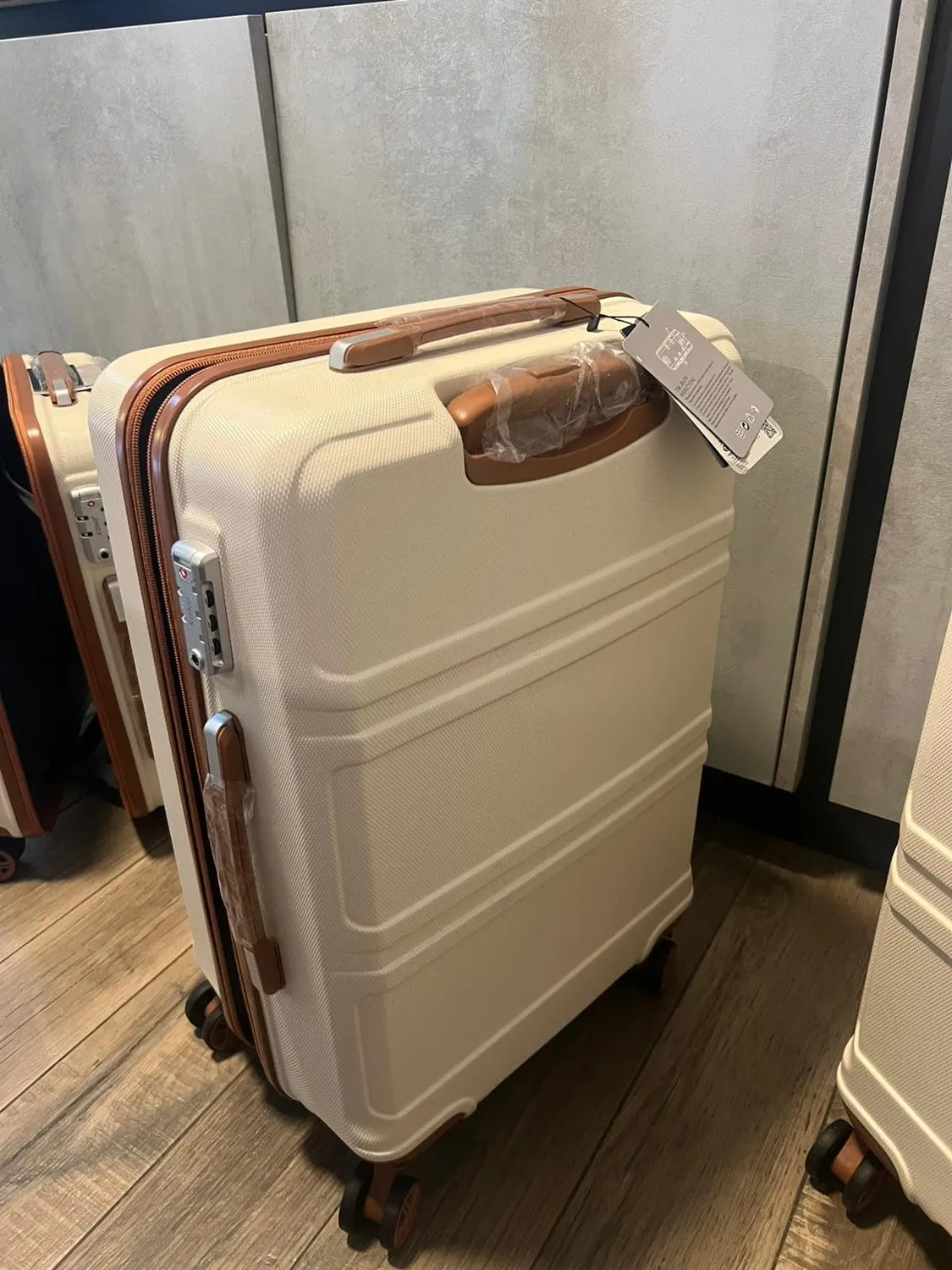 Kono set valigie 4 pezzi ABS turchese trolley TSA beauty