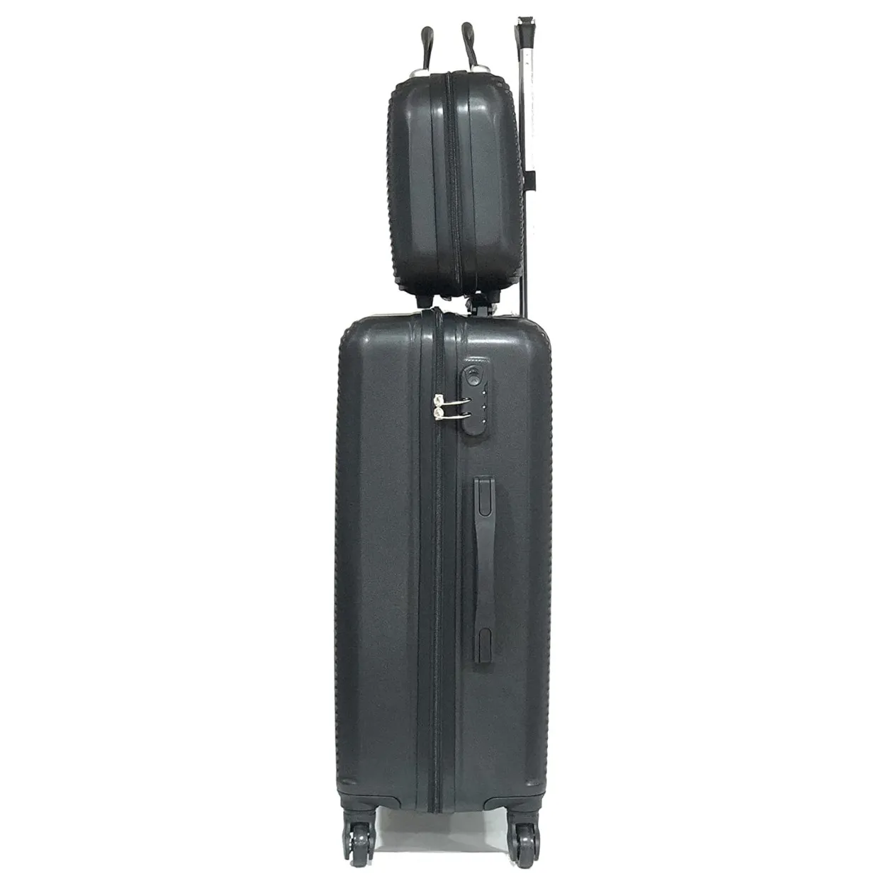CELIMS Weekend Set Valigia L 65 cm+Beauty Nero ABS Stiva