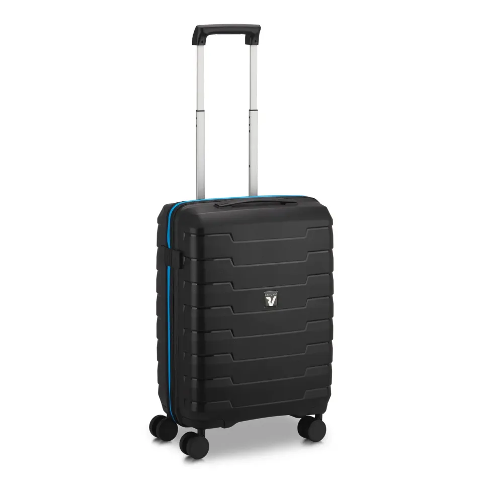Roncato Skyline 2.0 Neon Trolley Mano 55x40x20 Nero Rigido