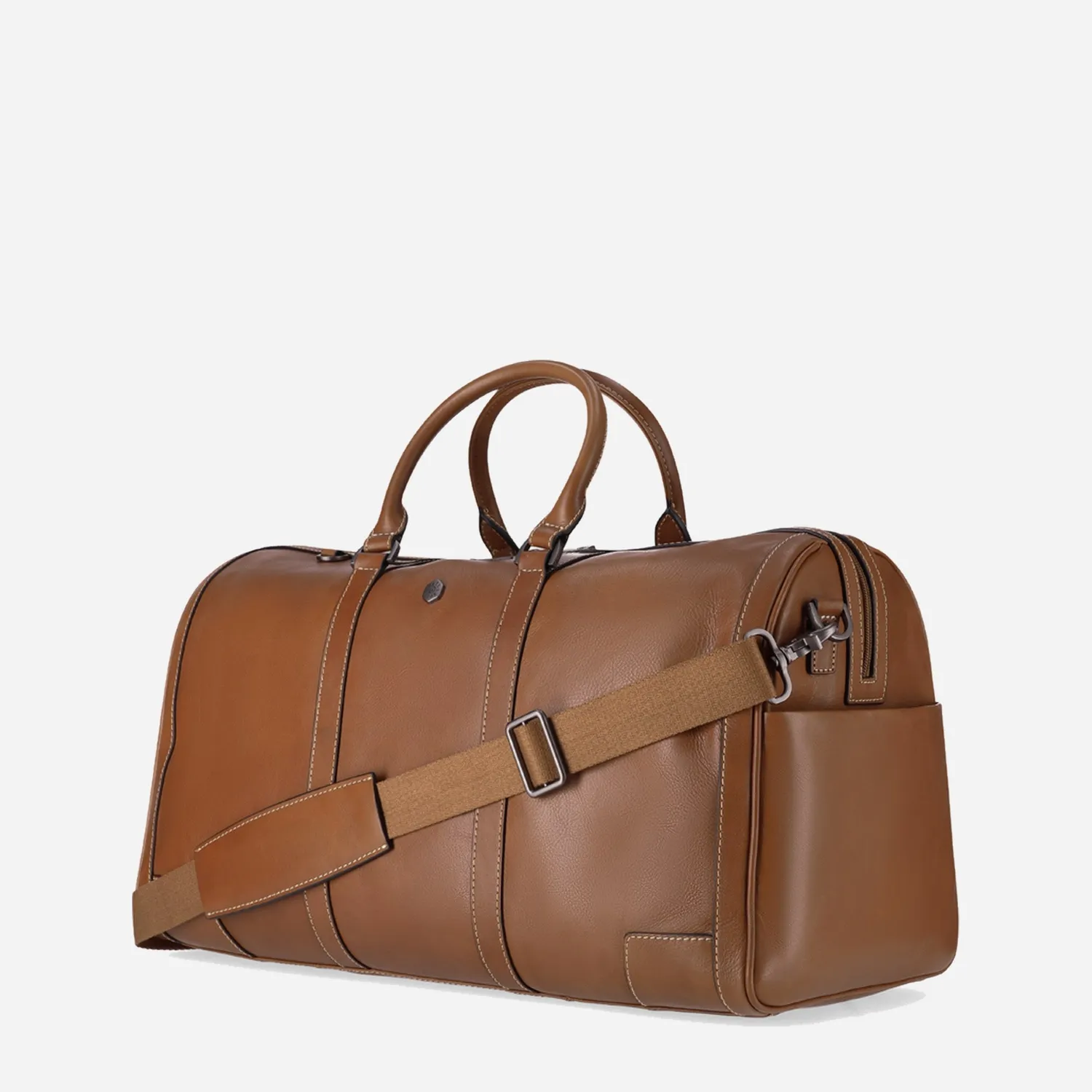 Jekyll & Hide Montana Weekender borsone pelle Mocha RFID