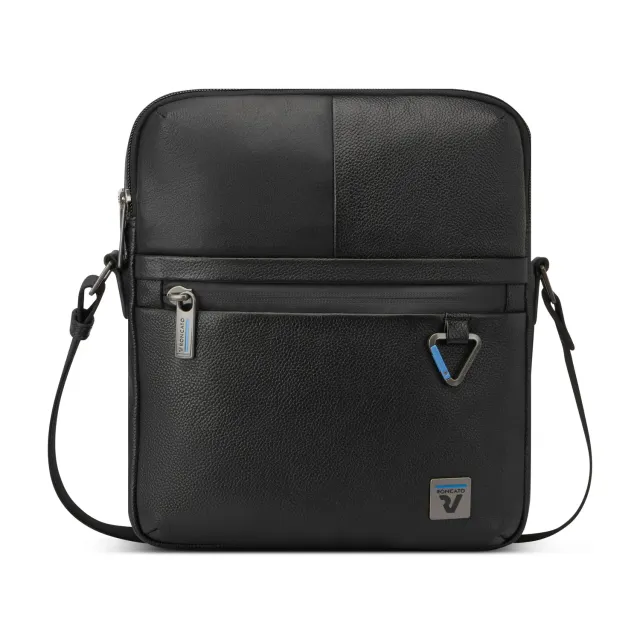 Roncato Trial DLX Borsello Uomo Nero Vera Pelle