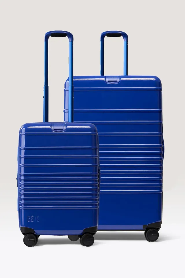 Beis The Luggage Starter Set 2 trolley blu mano + stiva