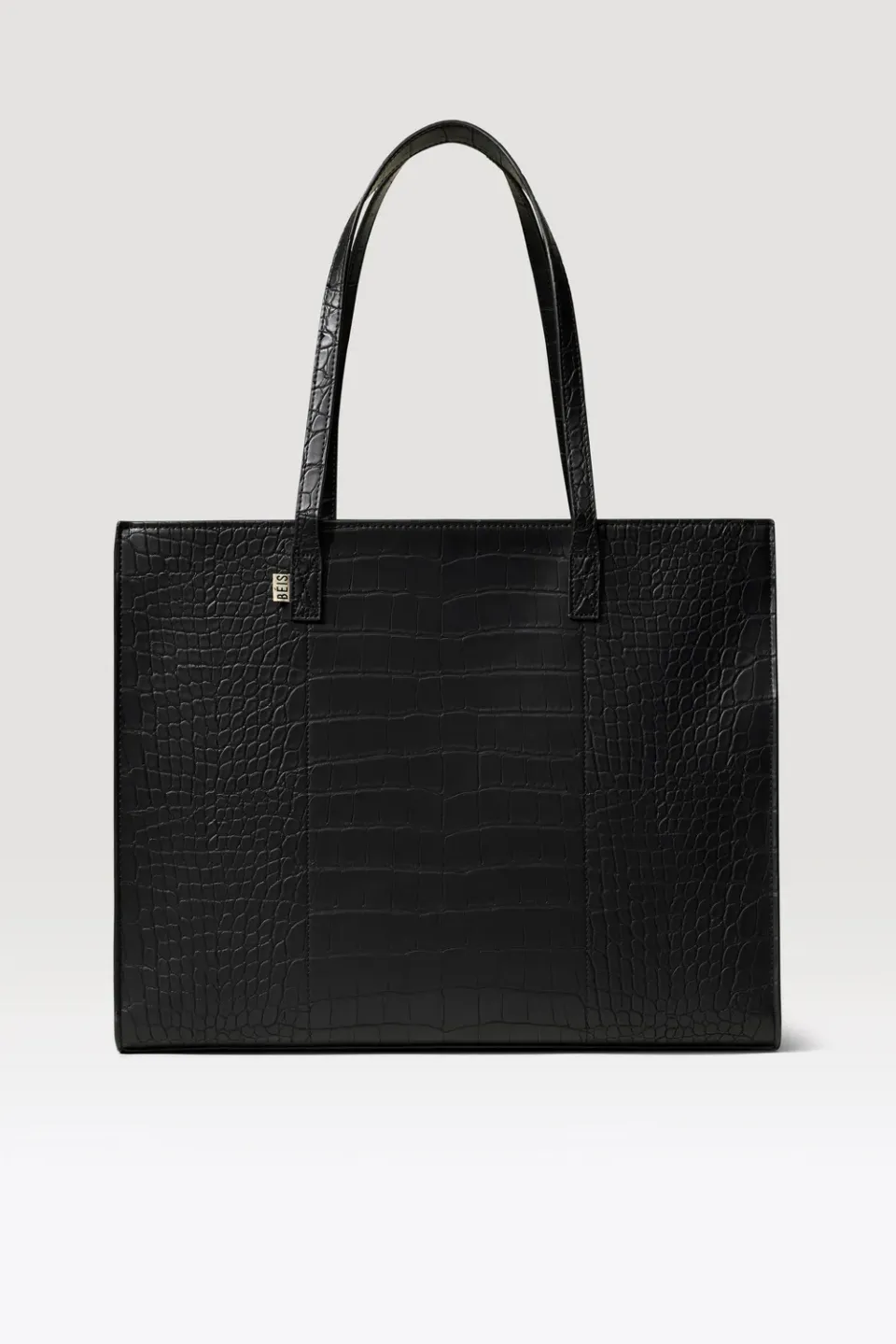 Beis Large Work Tote borsa tote nero croc