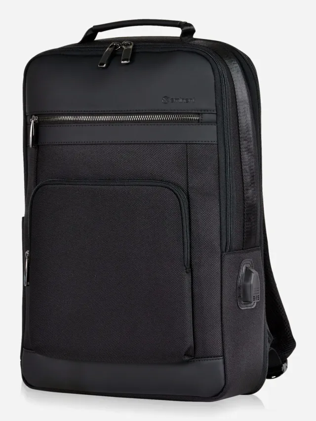 Eminent Urban Elite zaino nero porta PC 14" espandibile USB