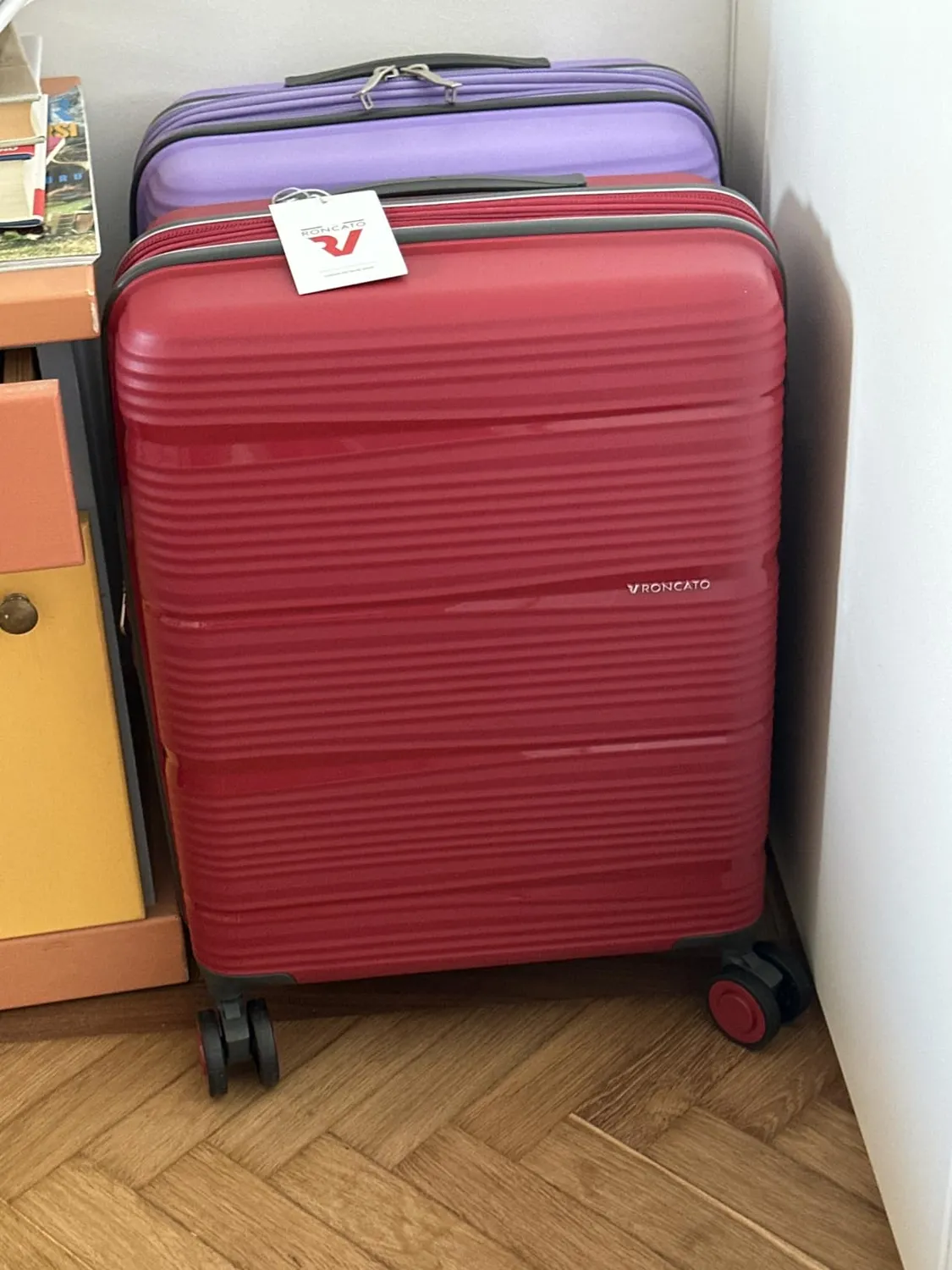 Roncato R-Lite Trolley Grande 75 cm Valigia Blu Cobalto Espandibile