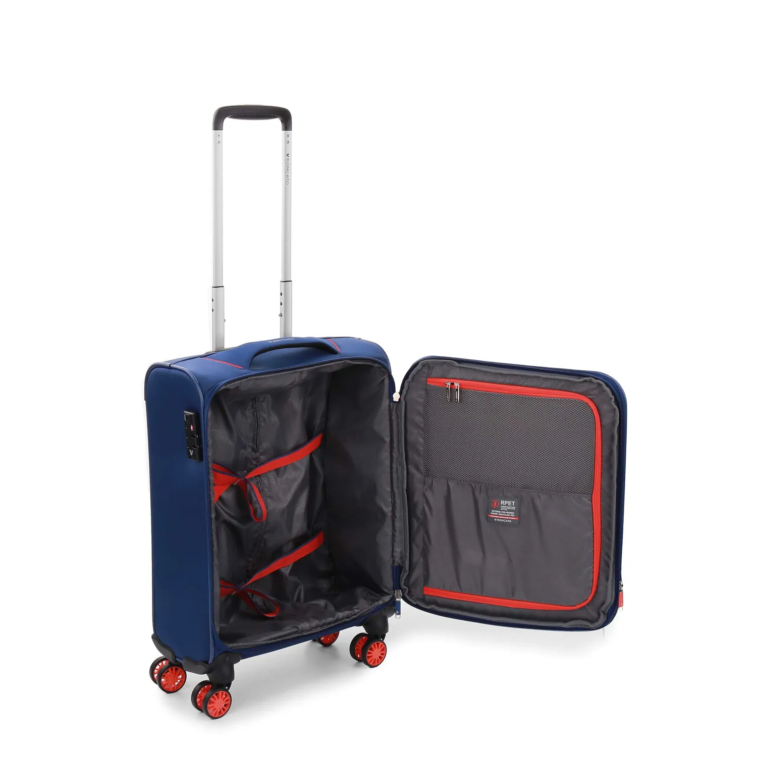 Roncato Crosslite trolley cabina 55x40x20/23 blu espandibile