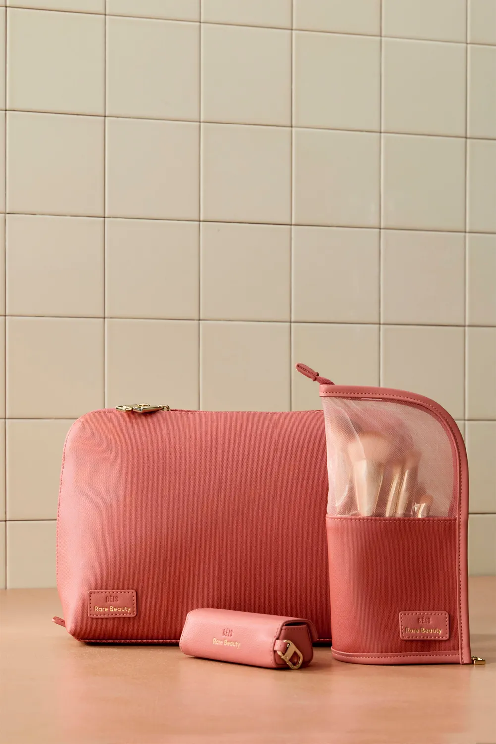Beis Blush Case beauty case Worth compatto rosa