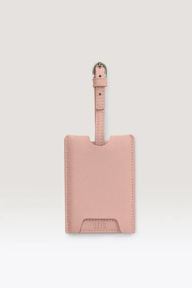 Beis The Luggage Tag etichetta bagaglio rosa atlas